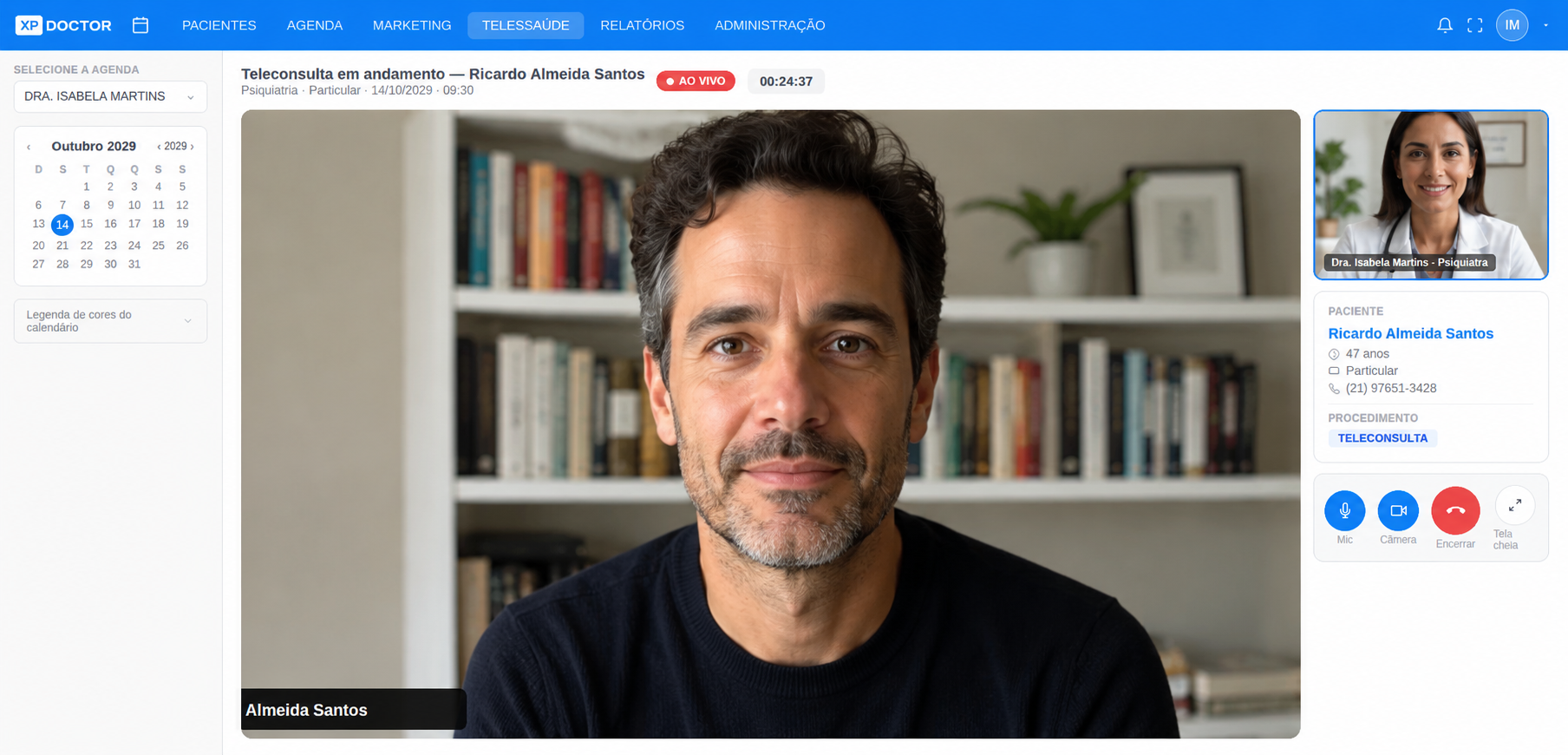 Teleconsulta ao Vivo — XPDoctor Clinic